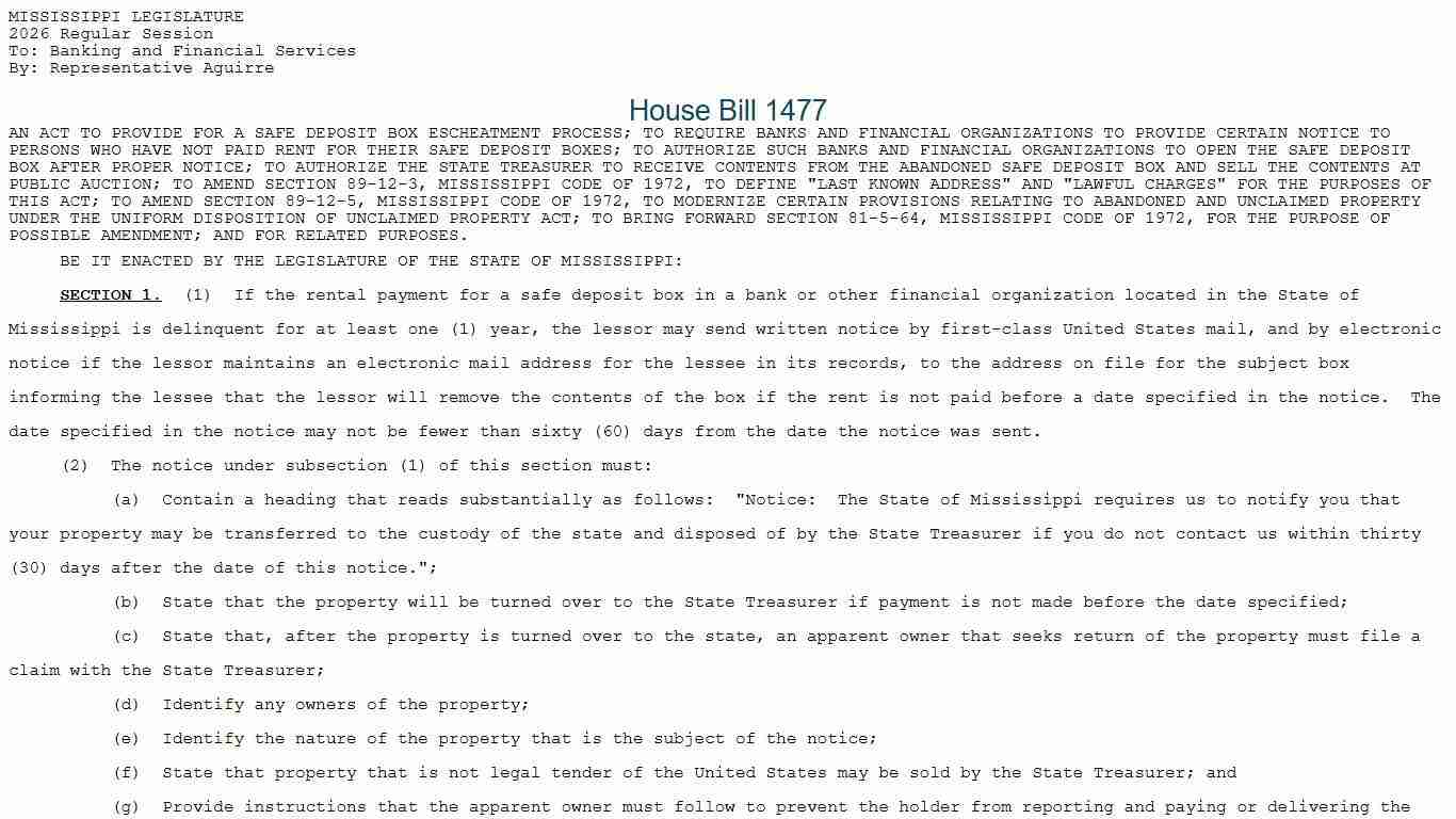 HB1477 (As Introduced) - 2026 Regular Session
